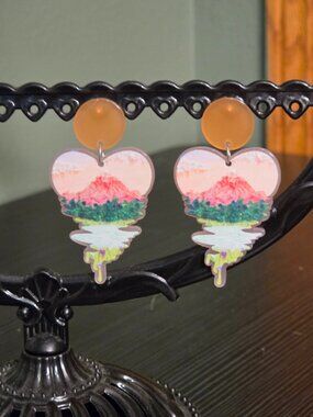 Mount Fuji Earrings